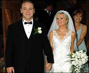 Russell Crowe and Danielle Spencer