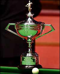 The Snooker World Champonship trophy