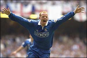 Cardiff's Andy Campbell celebrates