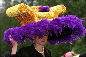 A racegoer at Royal Ascot