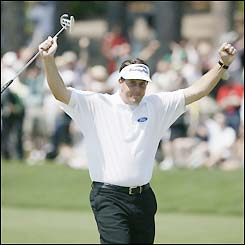 Phil Mickelson birdies on the second and finishes his round on five under