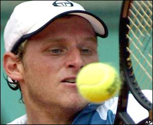 David Nalbandian in action