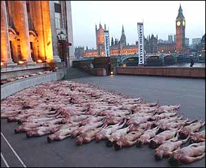 Spencer Tunick has created his controversial nude landscapes in cities around the world