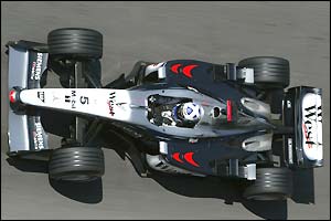 David Coulthard in his McLaren