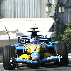 Jarno Trulli in his Renault