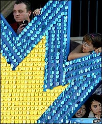 Thousands of fans gathered to see the stars