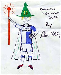 Blackburn's Alan Kelly draws team mate wing wizard Damien Duff