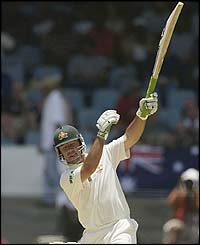 Ricky Ponting goes past the 200-mark 