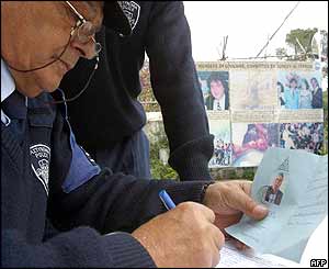 Man goes through formalities 