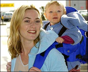Winslet and baby Mia