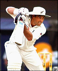 Stephen Fleming finished day one on 112 not out