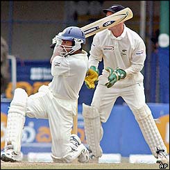 Kumar Sangakarra hit 67 runs off 98 balls