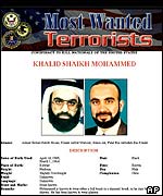 FBI website showing Khalid Sheikh Mohammed