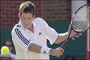 The Tim Henman rollercoaster is in full effect in the first set