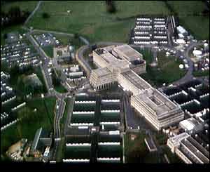 The old home of GCHQ in Cheltenham, Gloucestershire