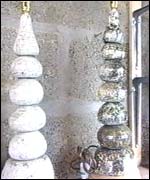 Monmouth lamps from pottery