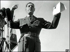 General de Gaulle at Bruneval in 1947