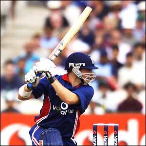 Jim Troughton managed six from eight balls before being caught behind off Umar Gul