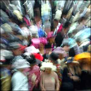 The colourful crowds at Royal Ascot