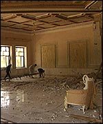 devastation left by looters