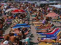 Package holidaymakers