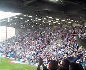 Graham Claxton's picture of Portsmouth fans at Fratton Park
