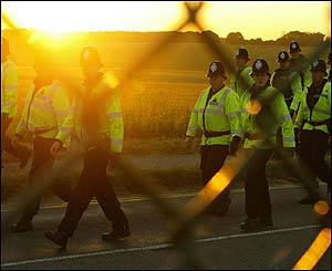 Police at Stonehenge