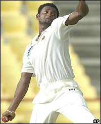 Prabath Nissanka bowls for Sri Lanka