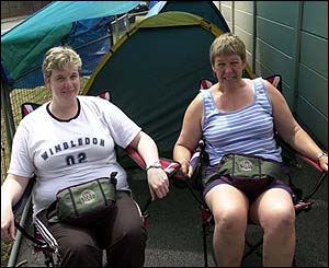 Kirsty Braiden from Lanark, Scotland and Sue Callaghan from Tadworth, Surrey 