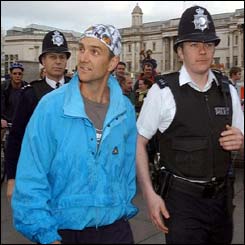 Mr Connery is arrested