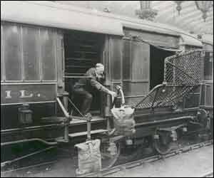 Mail bags being delivered