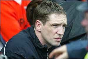 Armagh's All-Ireland winning captain Kieran McGeeney who was injured
