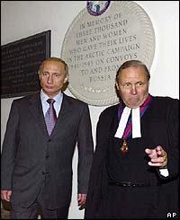 Mr Putin with Reverend Dr. John Moses, Dean of St.Pauls Cathedral