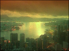 Sunrise over Hong Kong after the handover