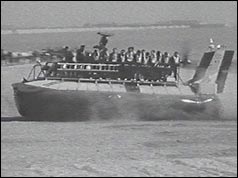 Hovercraft coming into land 