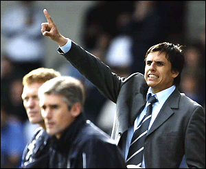 Chris Coleman shouts the orders from the touchline 