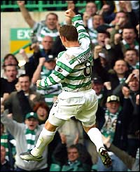 Alan Thompson celebrates 