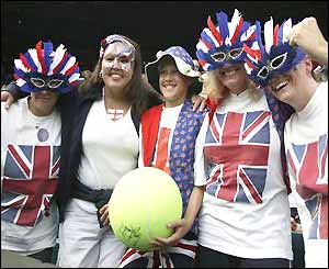 British fans on Centre Court