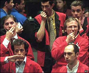 Traders on the New York Stock Exchange