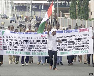 Representatives of Nigerian Association of Nigerian Students in Abuja
