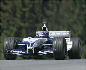 Brazil's Juan Pablo Montoya in action during first qualifying