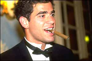 Pete Sampras savours the sweet smell of success after winning Wimbledon in 1997