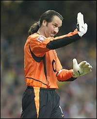 Arsenal keeper David Seaman 