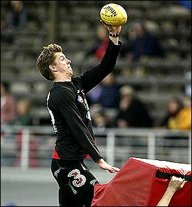 Mark Bolton in action during the Essendon Bombers