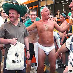 Celtic fan and policeman