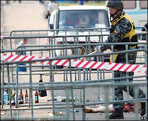Police officer at Moscow concert