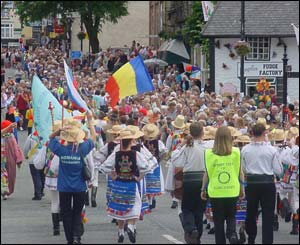 Llangollen was a sea of colour