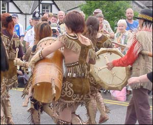 Competitors played their national instruments