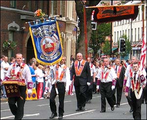 Some visitors from a Scottish Orange lodge