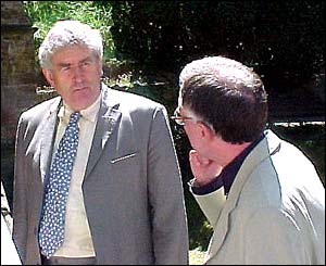 First Minister Rhodri Morgan joined parishioners in the tiny village